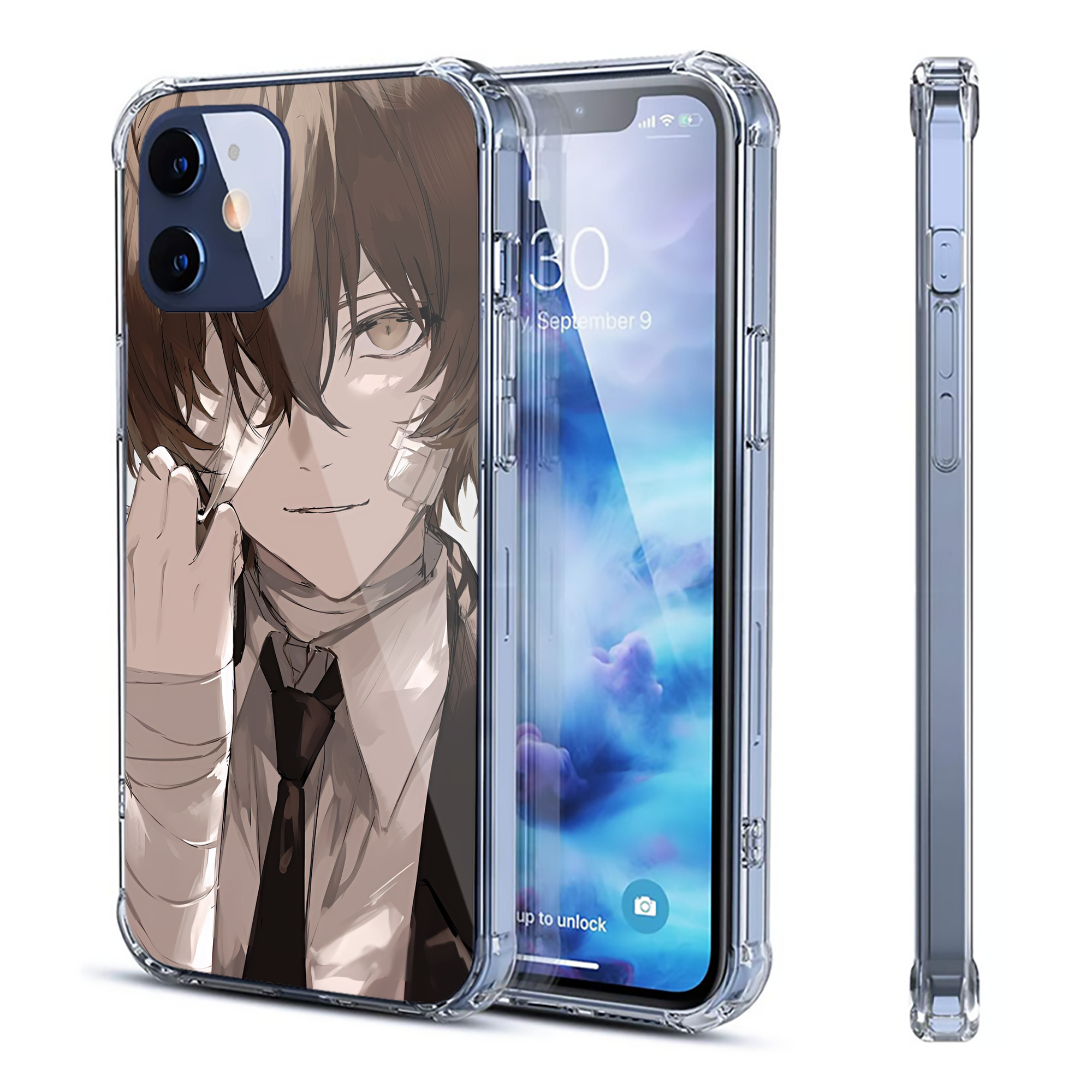 （画像用） 文豪ストレイドッグス Bungo Stray Dogs 【iPhone 12シリーズ対応】透明スマホケース（クリアソフトケース）